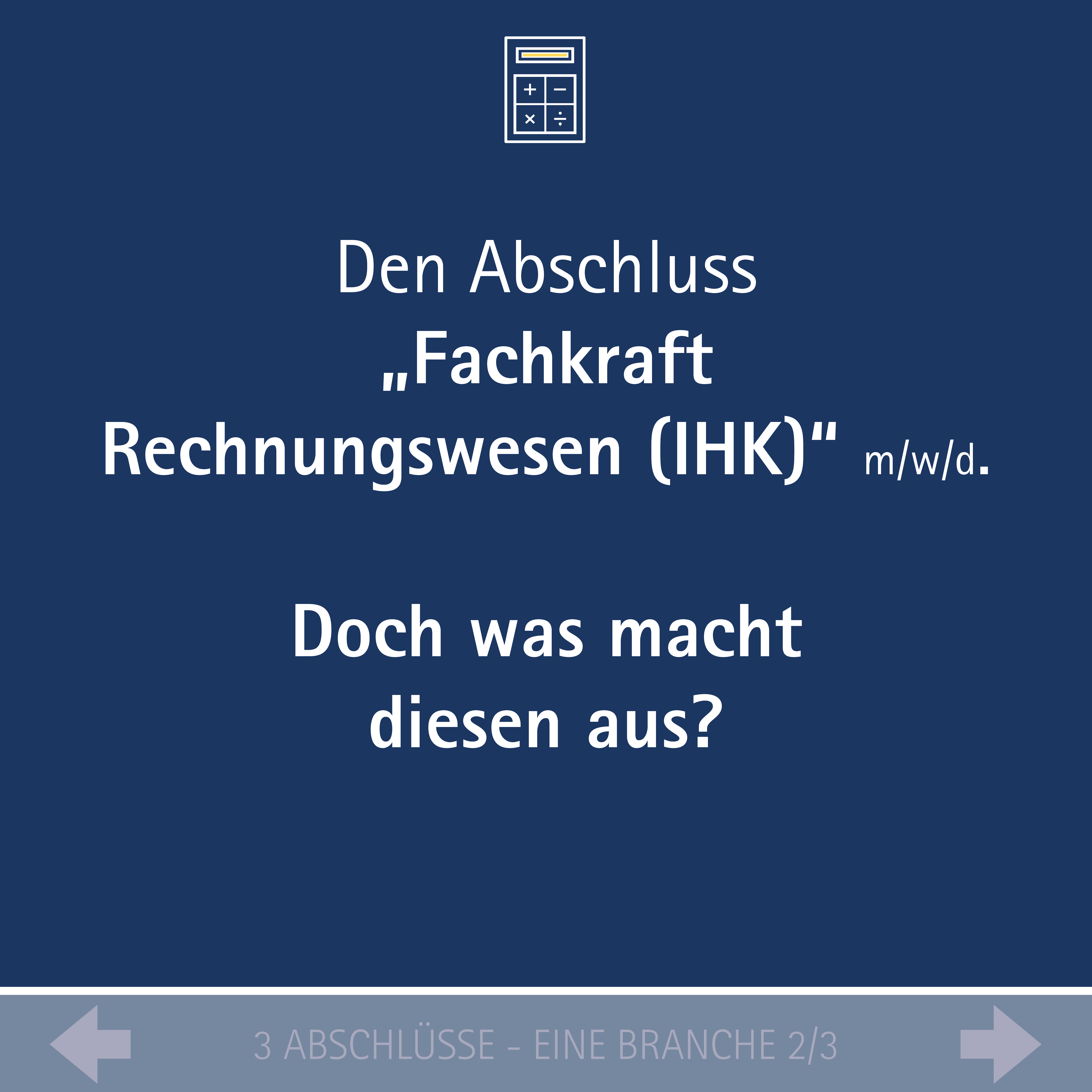 Steckbrief Fachkraft Rechnungswesen