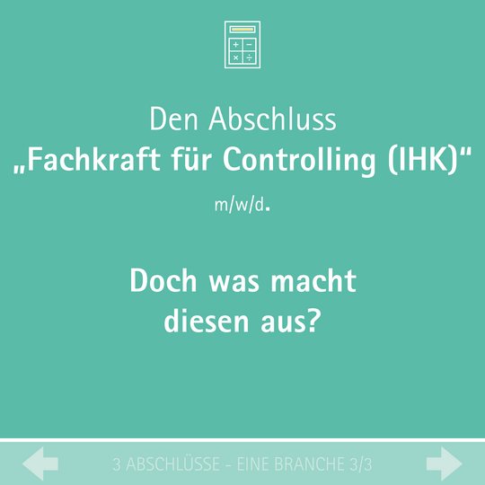 Steckbrief Fachkraft für Controlling