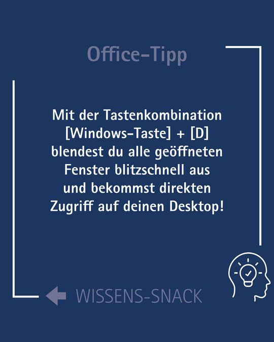 WissensSnack Shortcut Lösung