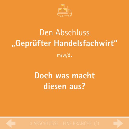 Steckbrief Handelsfachwirt