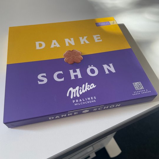 Schokolade zum Dank