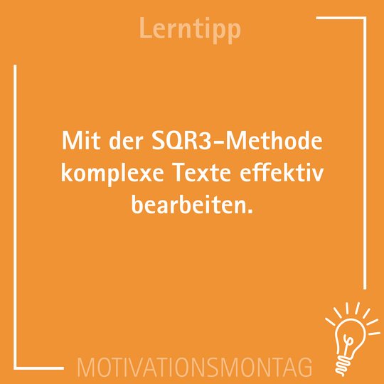 Lerntipp SQR3-Methode
