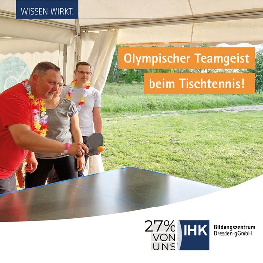 Team beim Tischtennis