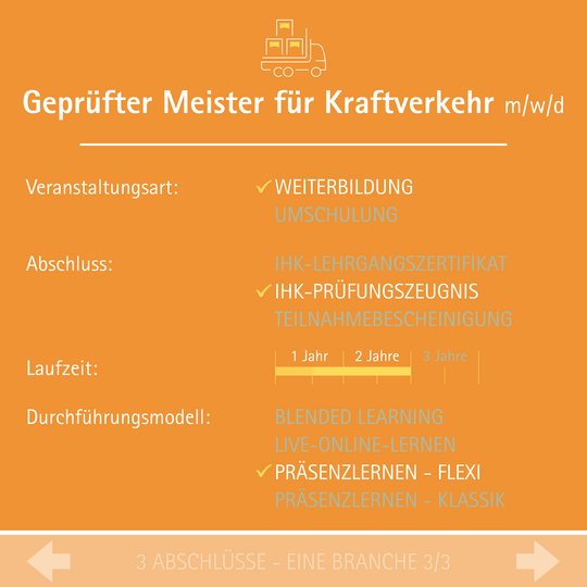 Steckbrief Meister Kraftverkehr