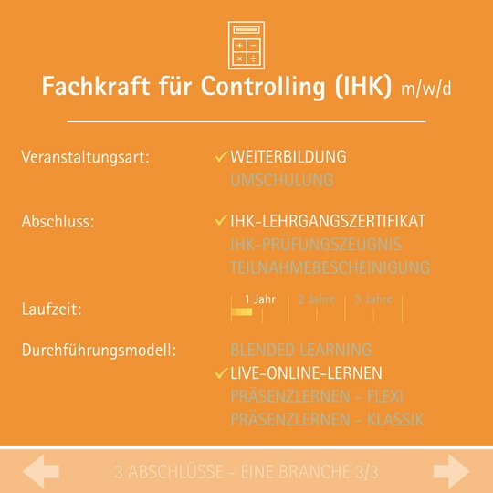 Steckbrief Fachkraft für Controlling
