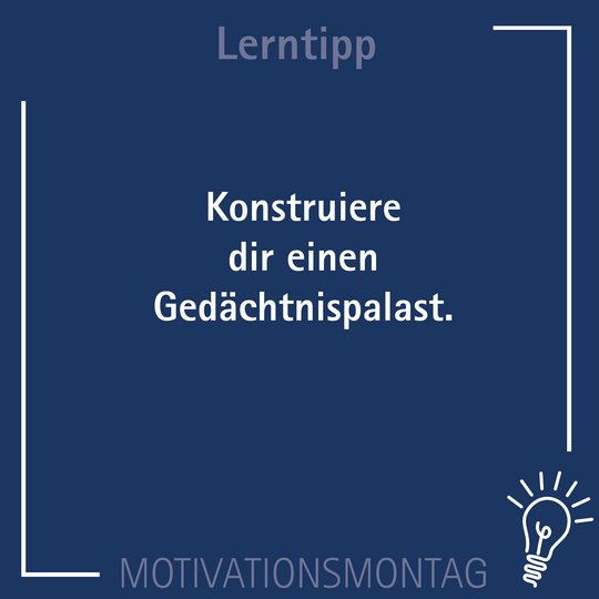 Lerntipp Gedächtnispalast